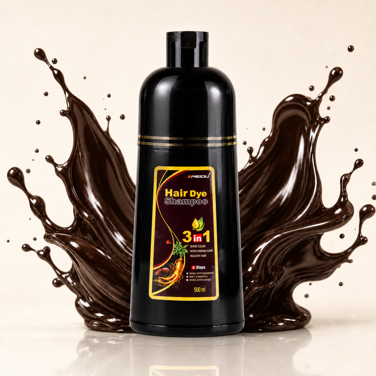Two bottles side by side — 500ml next to a standard 200ml.