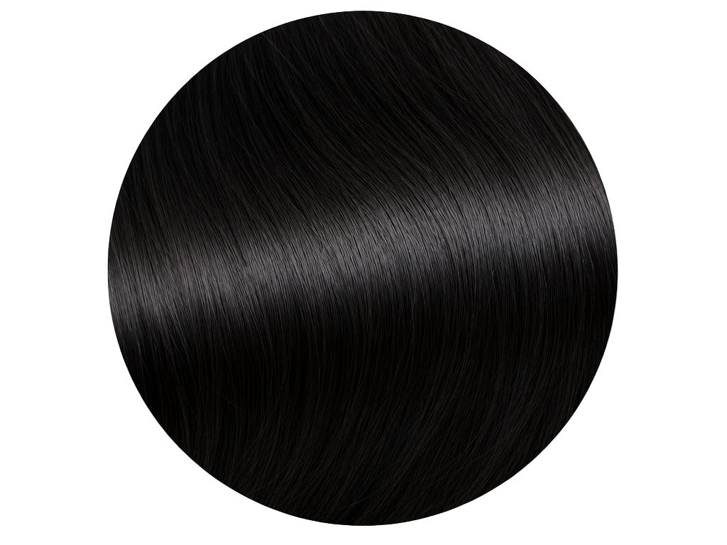 Black hair color swatch